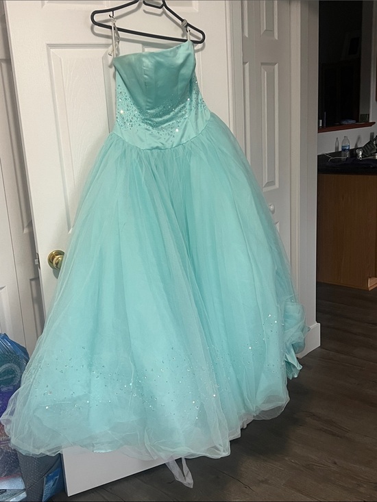 Alfred Angelo Dresses & Skirts - Aqua Tulle Ball Gown Prom Dress